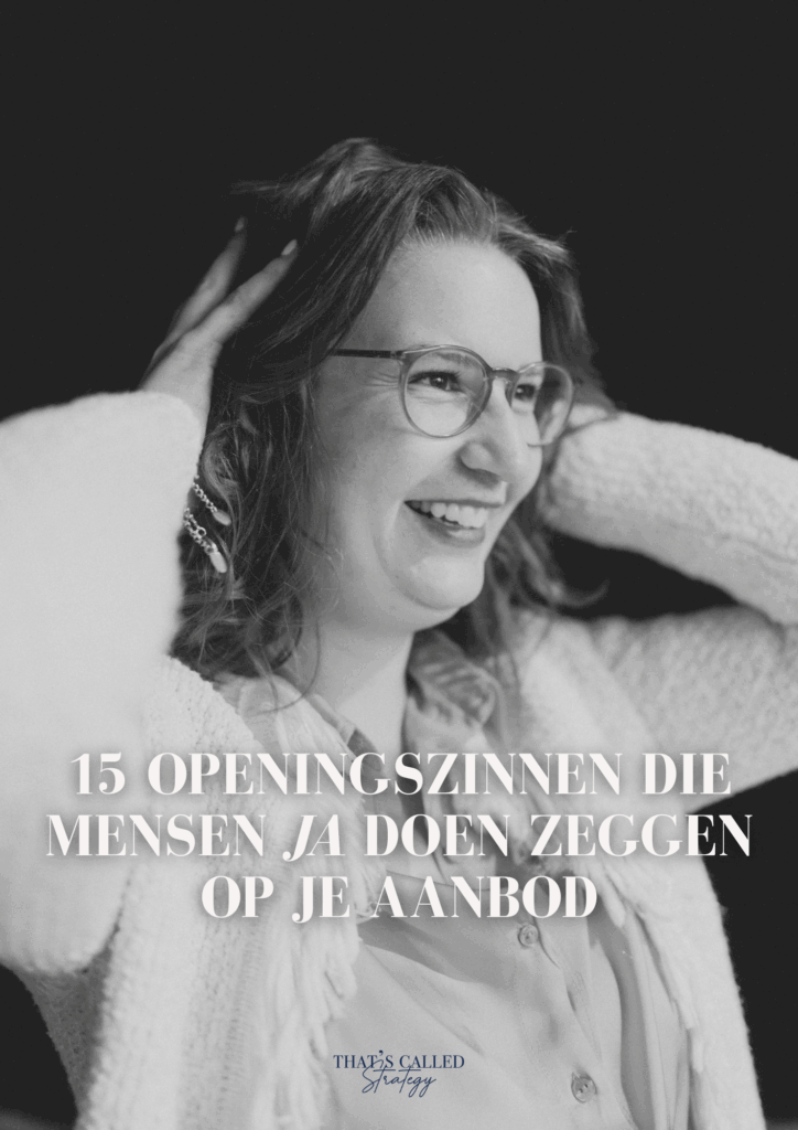 Gratis ebook - 15 openingszinnen die je content strategisch onweerstaanbaar maken | Thats Called Strategy